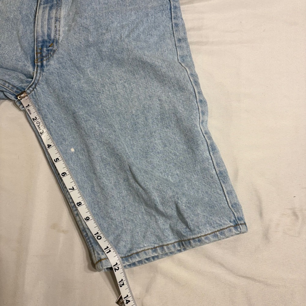 Levi's 550 Denim Shorts Student 30 Light Wash Orange Tab Relaxed Fit Vintage 90s - Picture 9 of 9